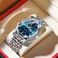 POEDAGAR Luxury Man Wristwatch Waterproof Stainless Steel Luminous Casual Men Watch Date Week Fashion Quartz Men's Watches Reloj