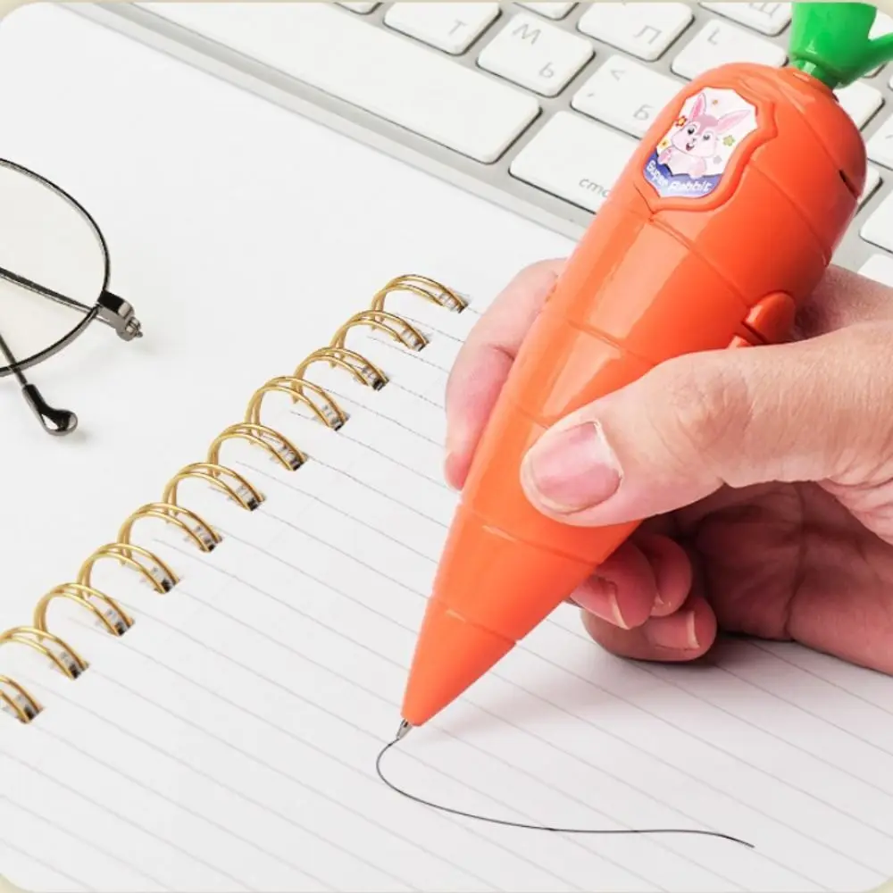 Funny Carrot Eggplant Shape Voice Recorder Pen Novelty Cute Ballpoint Pen 2 in 1 Writing Tool 60S Sound Recorder