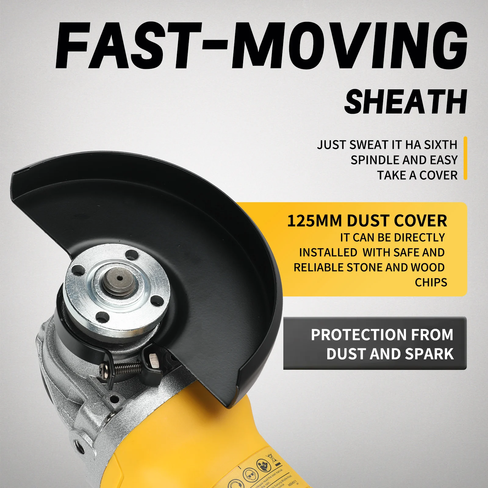 

Superpan DCG406 Industrial-Grade 125mm 20V Angle Grinder - DeWalt Battery Compatible Power Equipment for DeWalt 18V battery