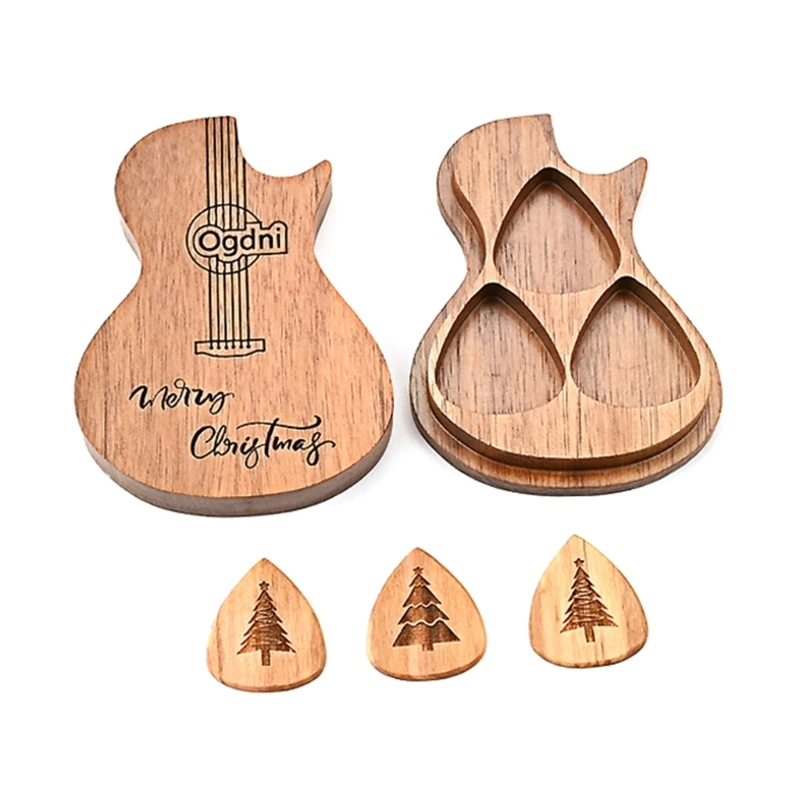 Guitar Pick Holder Guitar Shaped Pick Box Guitar Picks Organiser Guitar Picks Collective Case Plectrums Holder Box