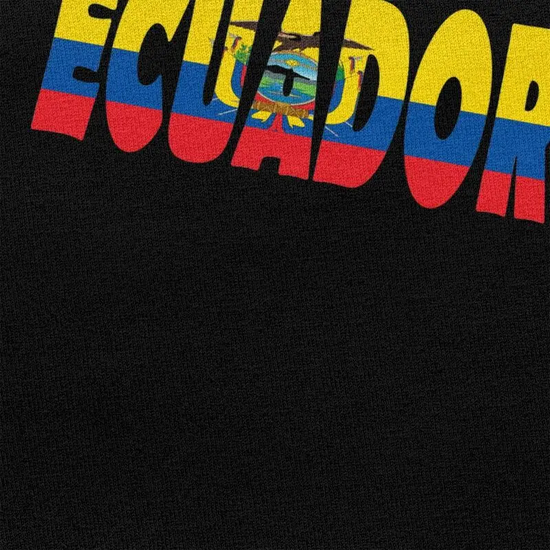 مخصص الإكوادور العلم تي شيرت للرجال القطن الخالص تي شيرت القمم الإكوادور فخور التي شيرت موضة تي شيرت #4