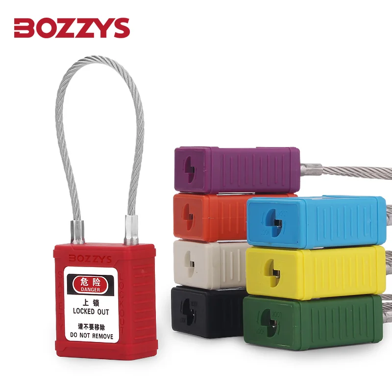 BOZZYS Lockout Padlock Loto Locks dengan Laser Coding dan Label Safety Padlocks untuk Industrial Lockout-Tagout
