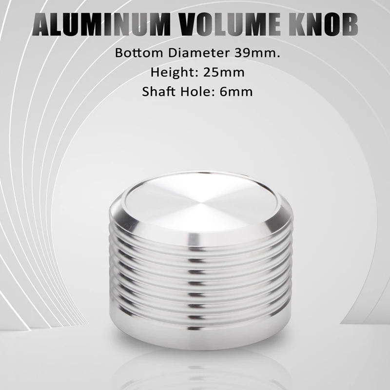 4Pcs 38X25mm Solid Aluminum Guitar AMP Amplifier Knob Amplifier Radio Player Potentiometer Volume Knob