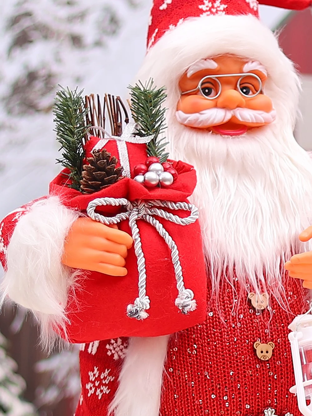 2023 big Santa Claus Doll Christmas Decorative Desktop Santa Claus Figure Santa Figurine Ornament Xmas Christmas decor for home