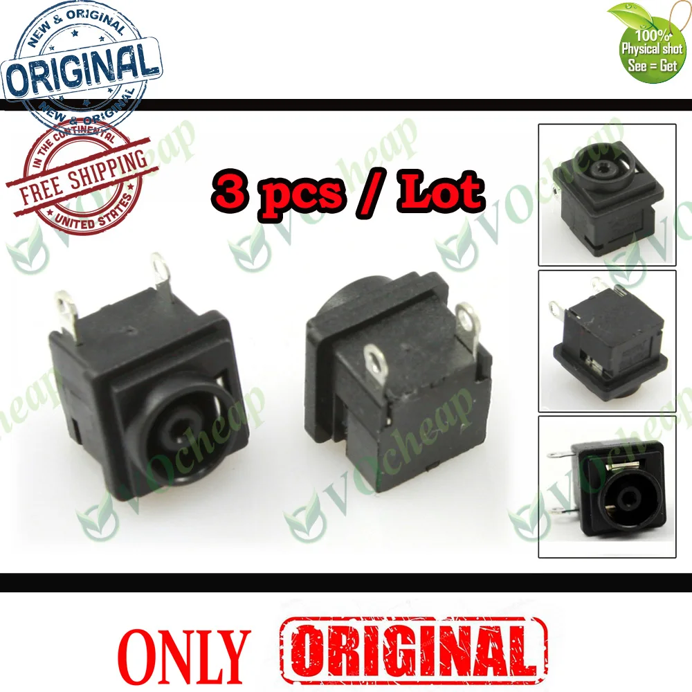 3 x New Laptop DC Power Jack Connector for Sony PCG-FR PCG-FRV VGN-FJ VGN-CR PCG-5G2L -5G3L 5J1L 5J2L 5K1L 5L1L 5L2L - PJ040.1