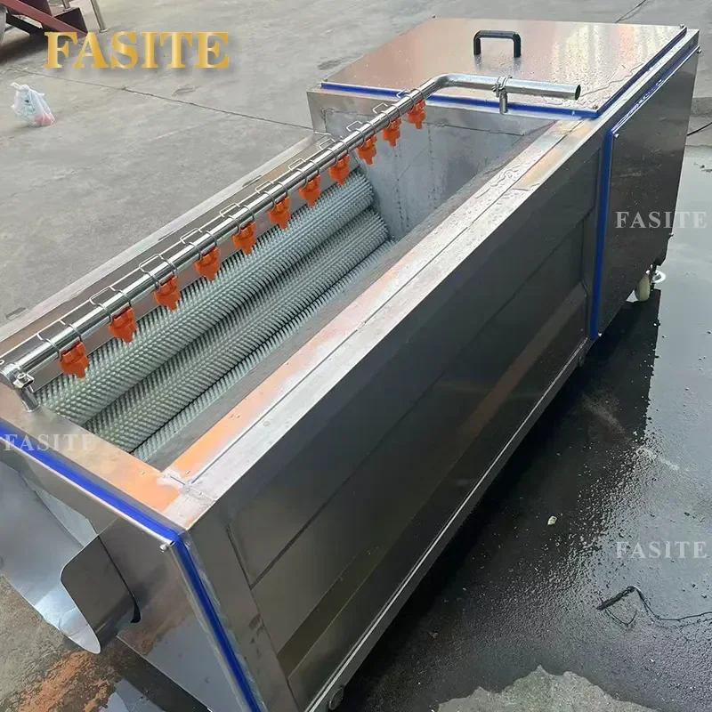For Sweet Potato Peeling and Cleaning Machine Automatic Brush Roller Ginger Washer Pig Trotters Rosin Removal Cleaner