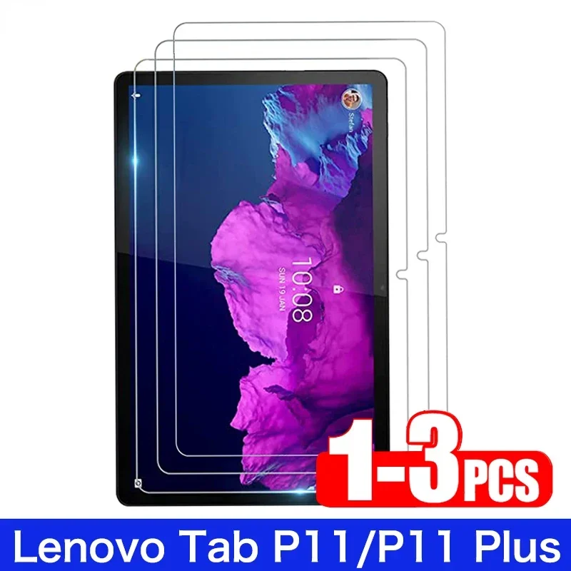 

Защитная пленка для экрана твердостью 9H для Lenovo Tab P11 Plus 2021 TB-J616F/J607F P11 TB-J606F/J606L, 11 дюймов, закаленное стекло без пузырьков