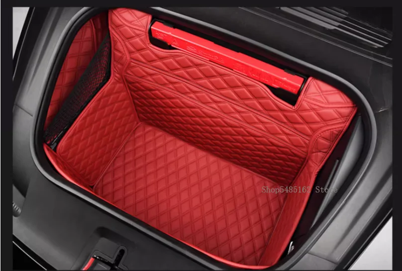 Car Trunk Mat For Porsche 911 922 Carrera 2013-2024 Accessories Leather Mats Waterproof Wearable Cargo Tray Storage Pads