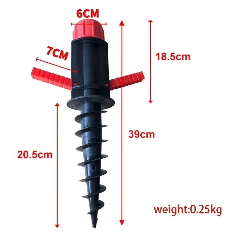 Heavy Duty Beach Umbrella Sand Anchor - Spiral Auger Stand Storage Holder, for Outdoor Camping Patio Lawn Garden ﻿ image 3