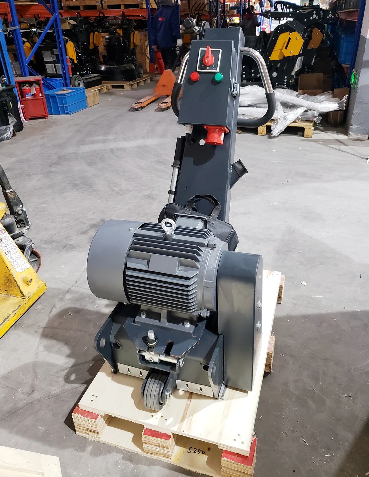 JS250 Concrete Scarifier Machine Electric/Gas Concrete Floor Scarifying Machine with Carifier Blade