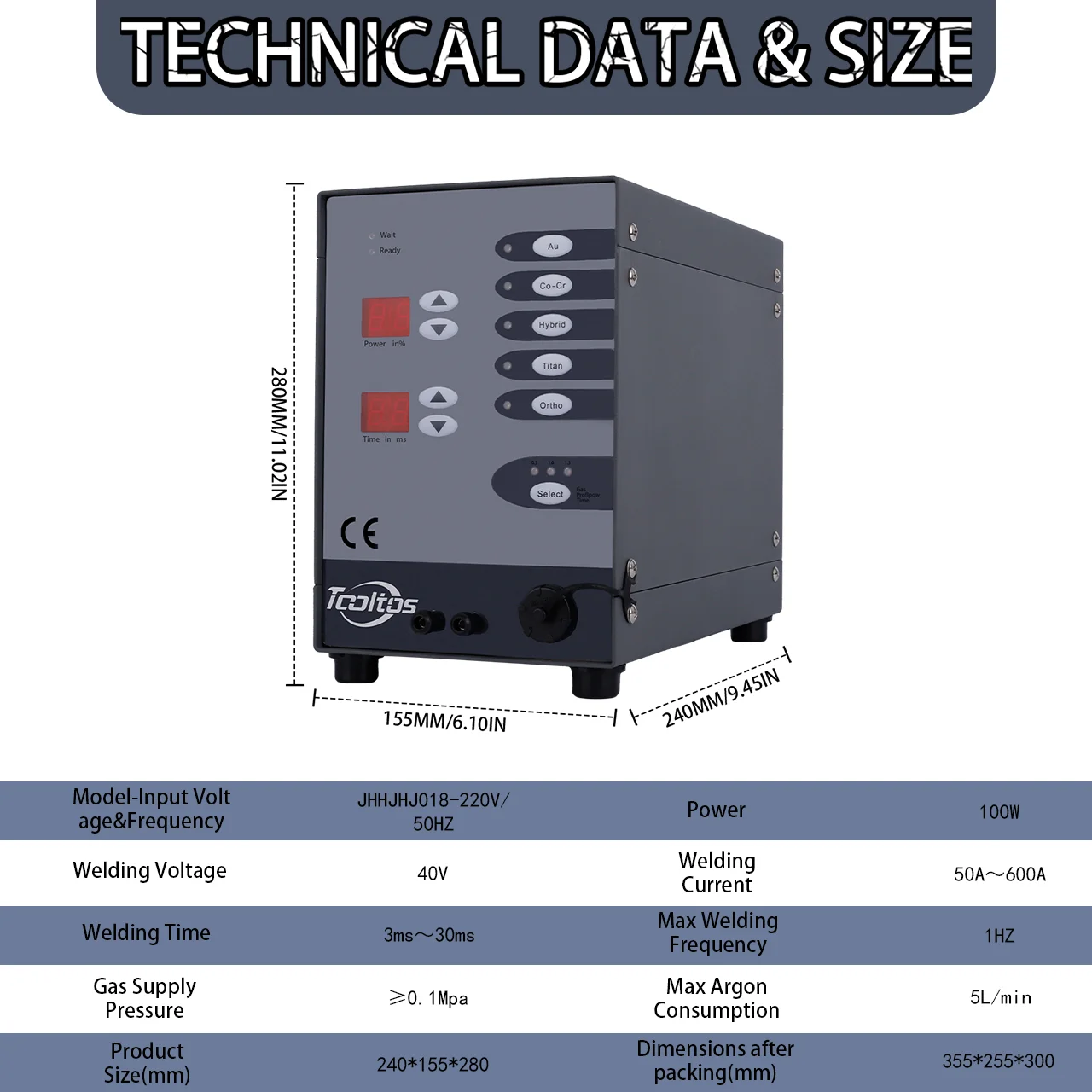 เครื่องเชื่อมเครื่องประดับ Tooltos, เครื่องเชื่อม - เครื่องเชื่อมจุดอัตโนมัติ CNC พัลส์อาร์กอนอาร์ค TIG สำหรับงานเครื่องประดับ 110/220V