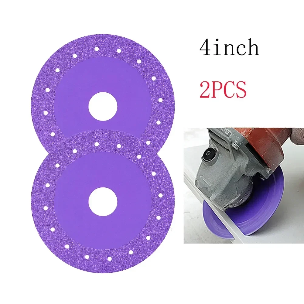 

2pcs 100mm Glass Cutting Disc Diamond Marble Saw Blade For 100 Type Angle Grinder Ceramic Jade Glass Tile Cutting Saw Blade