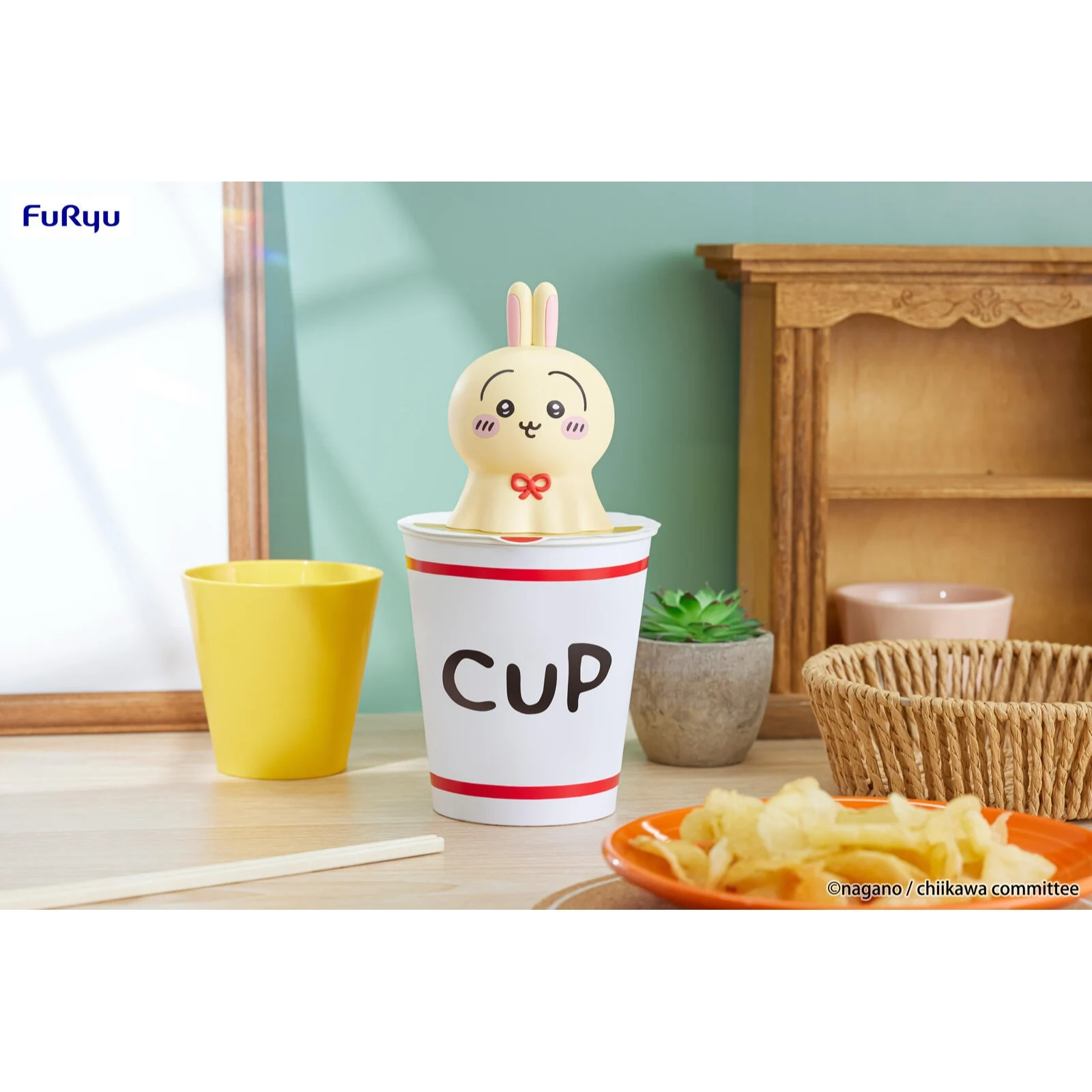 In Magazzino Originale FuRyu Chiikawa Usagi Sunny Doll Noodle Stopper 9 CENTIMETRI Genuino Anime Figura Action Modello Da Collezione Statua Giocattoli