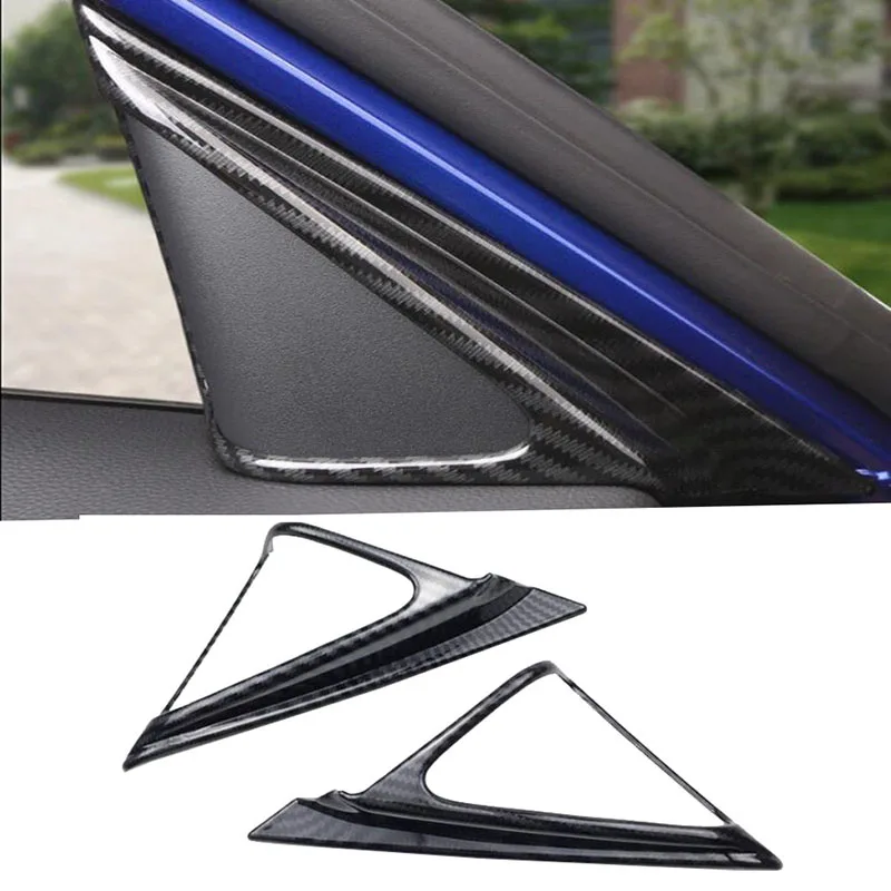 

Car interior modeling ABS carbon fiber For Honda Accord 2018 2019 Inner Front Door A Pillar Speakers Cover Trim 2pcs