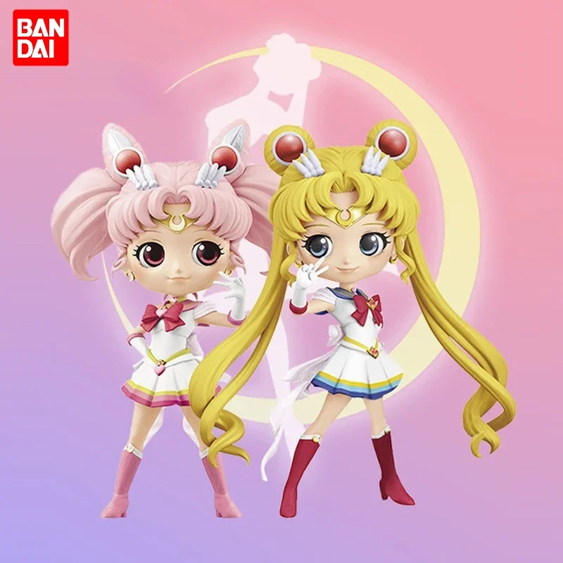 Bandai BANPRESTO Original Qposket Series Sailor Moon Theater Version of Sailor Moon Hare Doll Dopamine Girl Model Hand Set Gift