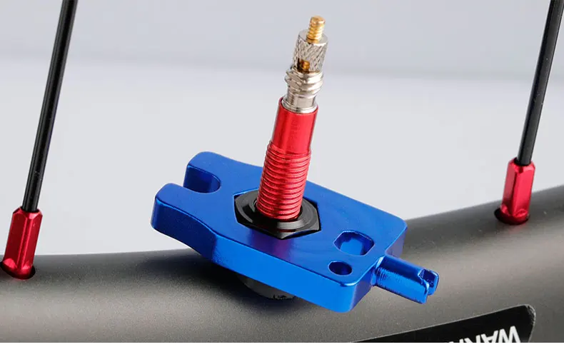 Fahrradventilwerkzeug Schrader Presta Kernschlüssel A/V Nipper Spanner F/V Extender Überholung Installation Service Eloxiertes Alaun. Legierung – Detail 5