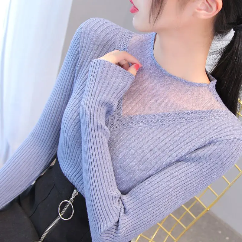 

Women's Summer Fashion Solid Color Simplicity Hollow Out Lace Short Sleeve Knitwear Women Clothes Office Lady All-match Slim Top