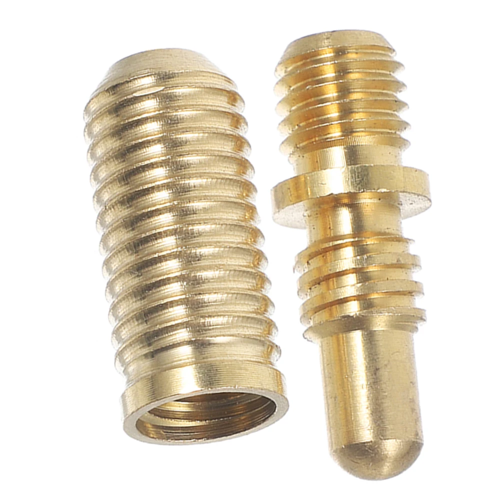 

1Set Copper Pool Cue Joint Parts Billiard Extension Screws Sturdy Material Versatile Use Pool Cue Joint Pin Insert