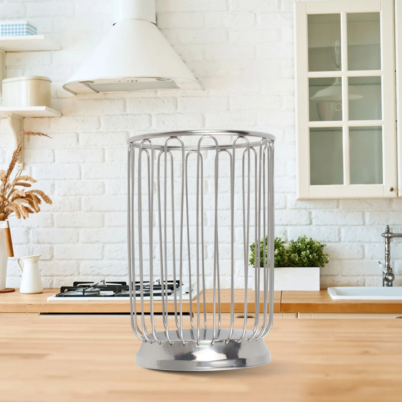 Citrus Wire Fruit Basket Basket Circular Fruit Basket Stainless Steel Decor Circular Fruit Basket Home Storage Mesh Basket