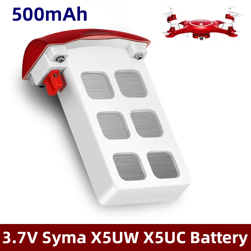 

For Syma X5UW X5UC Drone Battery 3.7V 500mAh Syma X5UW X5UC RC Quadcopter Spare Parts Remote Control Helicopters Drone Battery