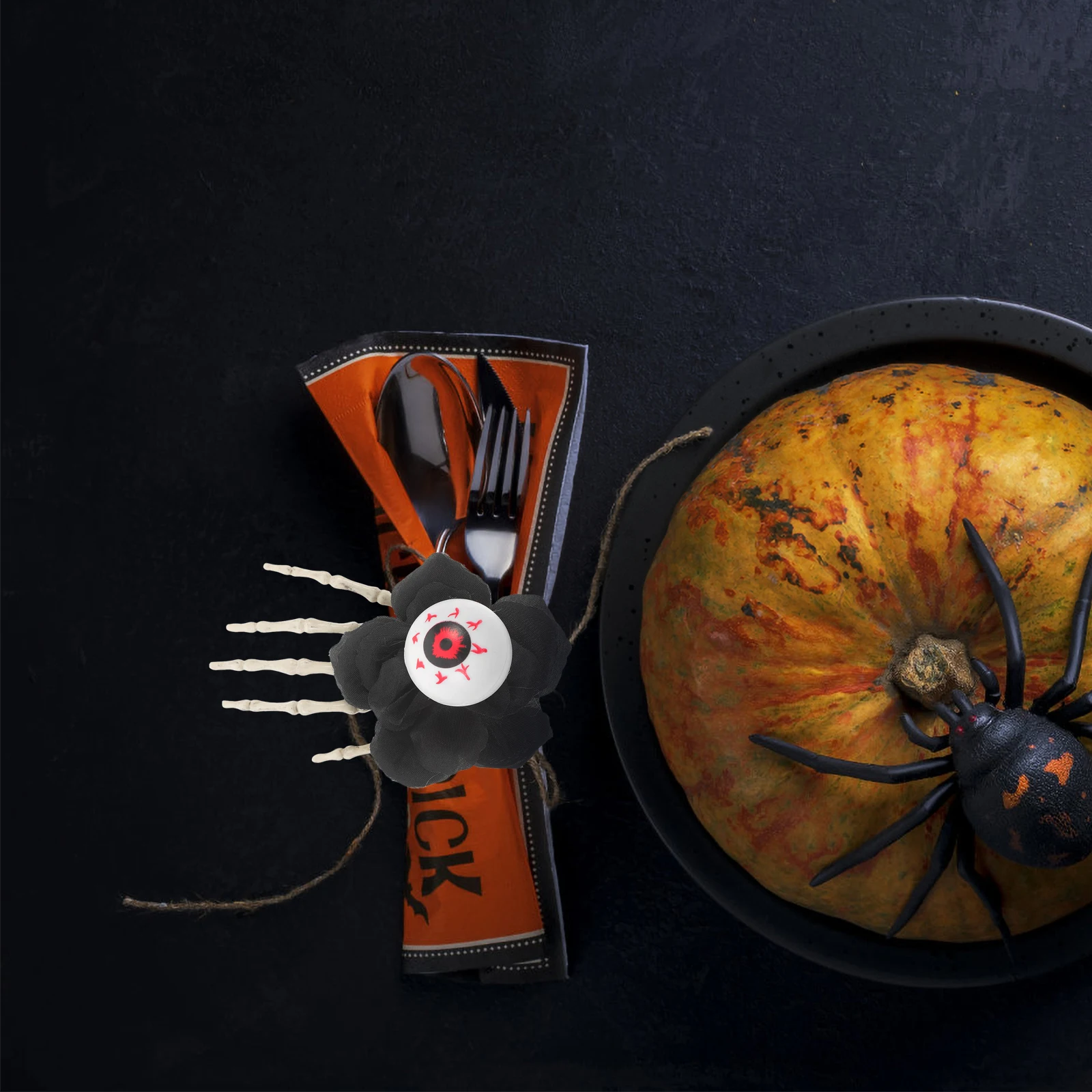 

4Pcs Halloween Napkin Buckles Unique Versatile Decorative Addition to Any Dining Setting Halloween Napkin Rings