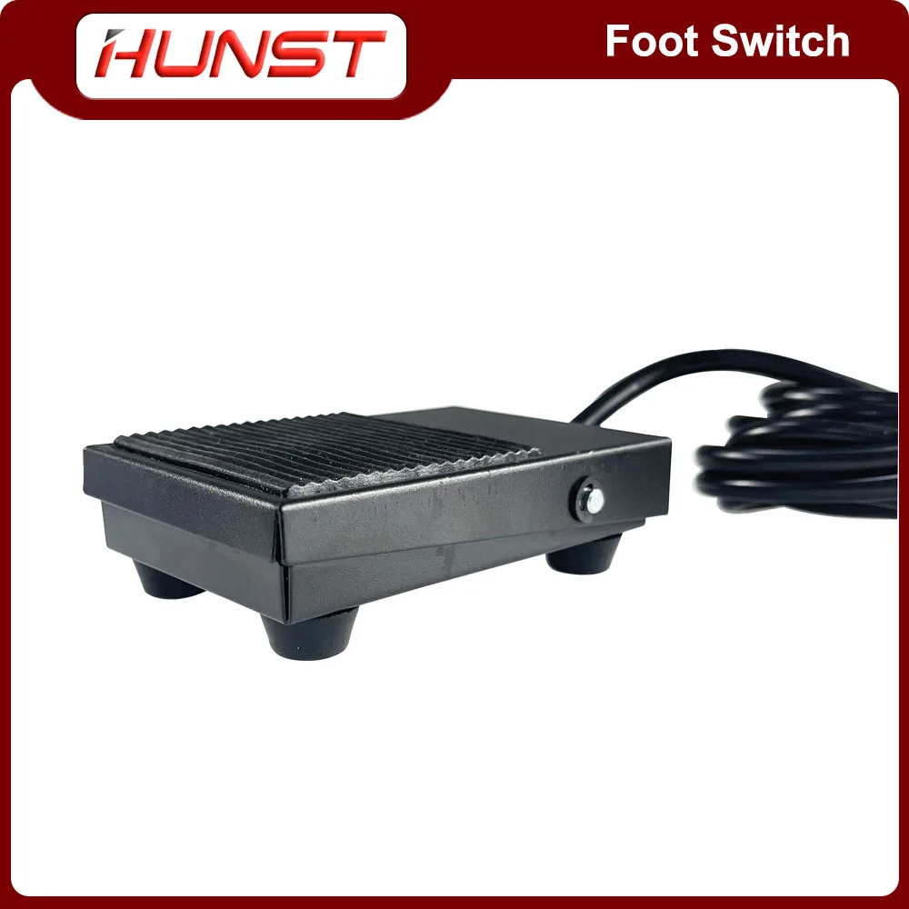 HUNST-Interruptor de pie de Metal, TFS-1, 10A, 250VAC, longitud de línea de 1,9 M, reajuste automático, Pedal pequeño