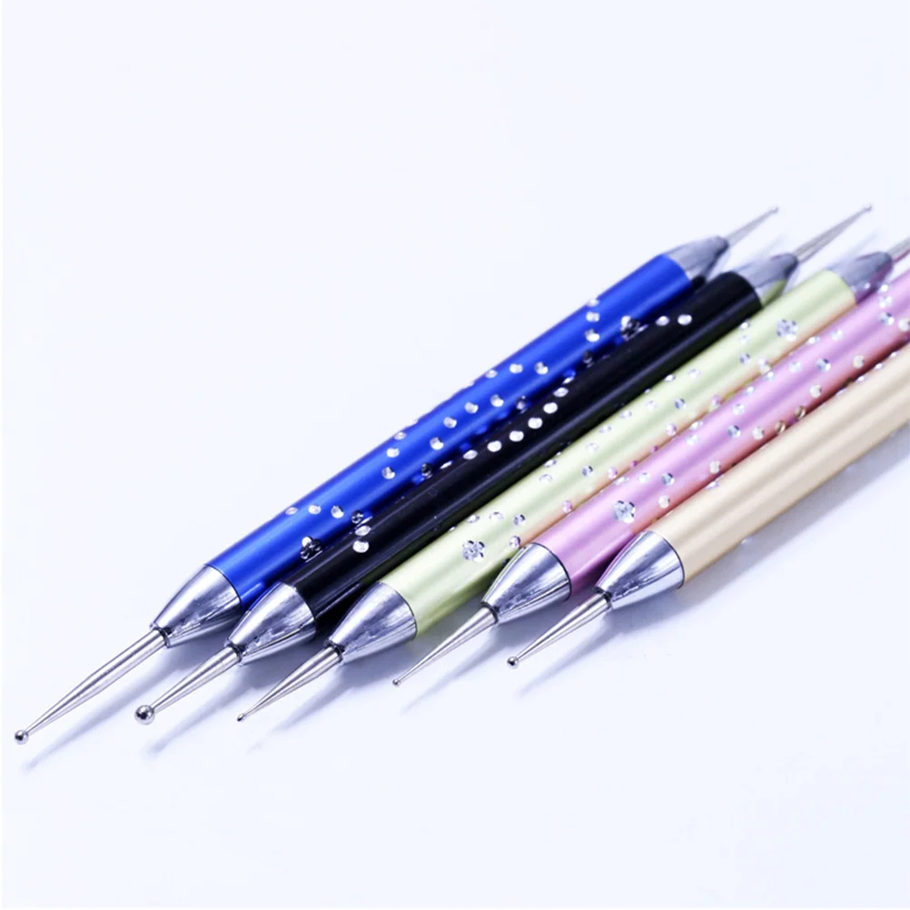 5 قطعة فندان تشكيل التنقيط طقم أدوات لينة مرنة نصائح النقش القلم لتزيين الكعكة تتبع نحت نمط القلم DIY بها بنفسك