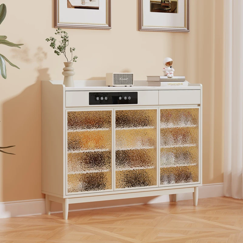 Intelligent disinfection shoe cabinet, simple deodorization at the door of the home, large-capacity locker, living room integrat