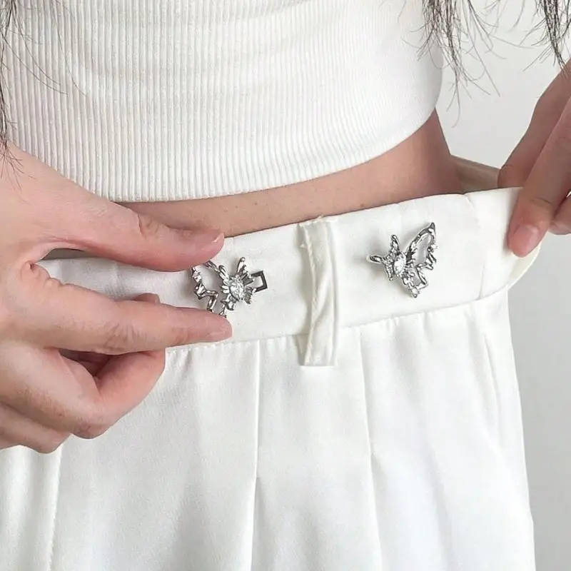 

Новая пряжка на талию-бабочке, модный и простой аксессуар на талию, съемная кнопка без швов