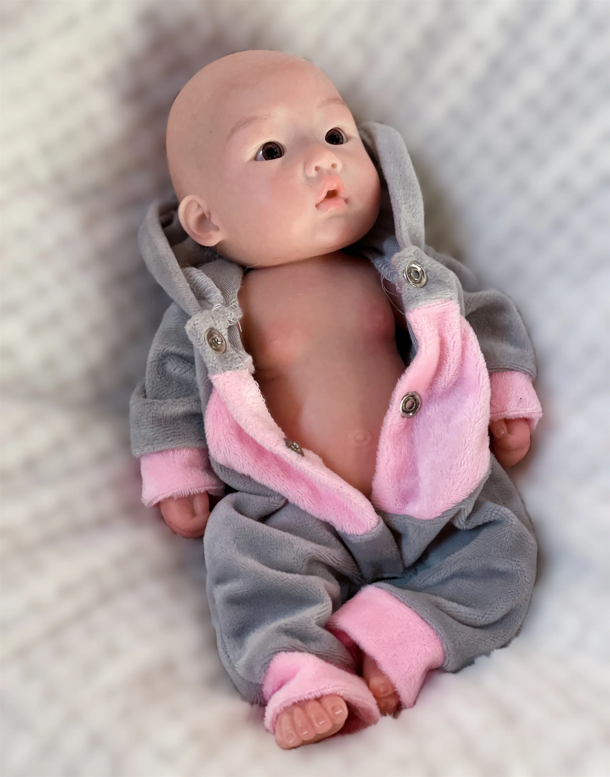 25CM Silikon Junge Reborn Puppen Ganzkörper Weiche Feste Silikon Gemalt Realistische Neugeborene Puppen wiedergeboren de silikon echte soi