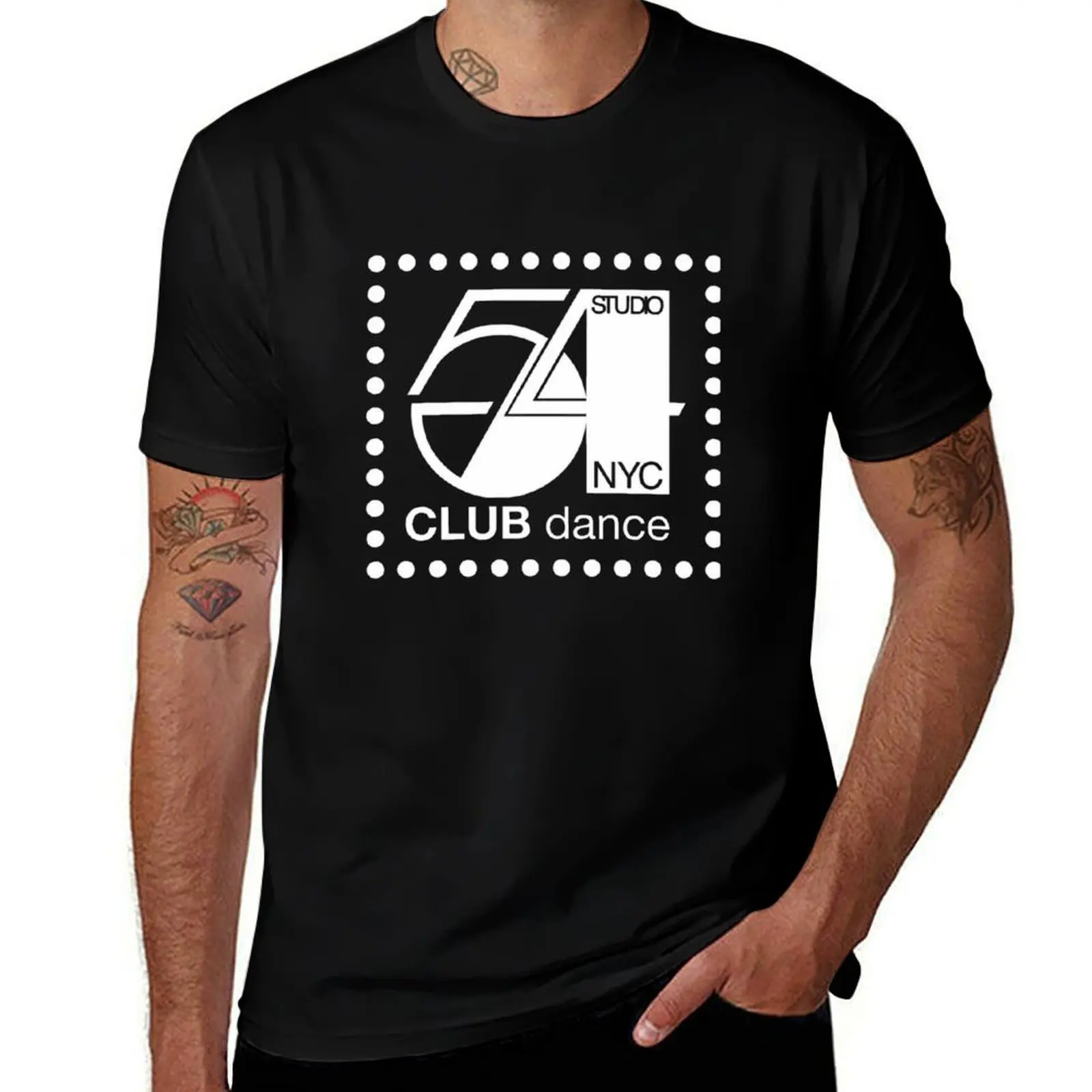 

Club Nightlife 54, Disco 54 Music Party New York T-Shirt luxury designer football t shirt mens t shirts top quality