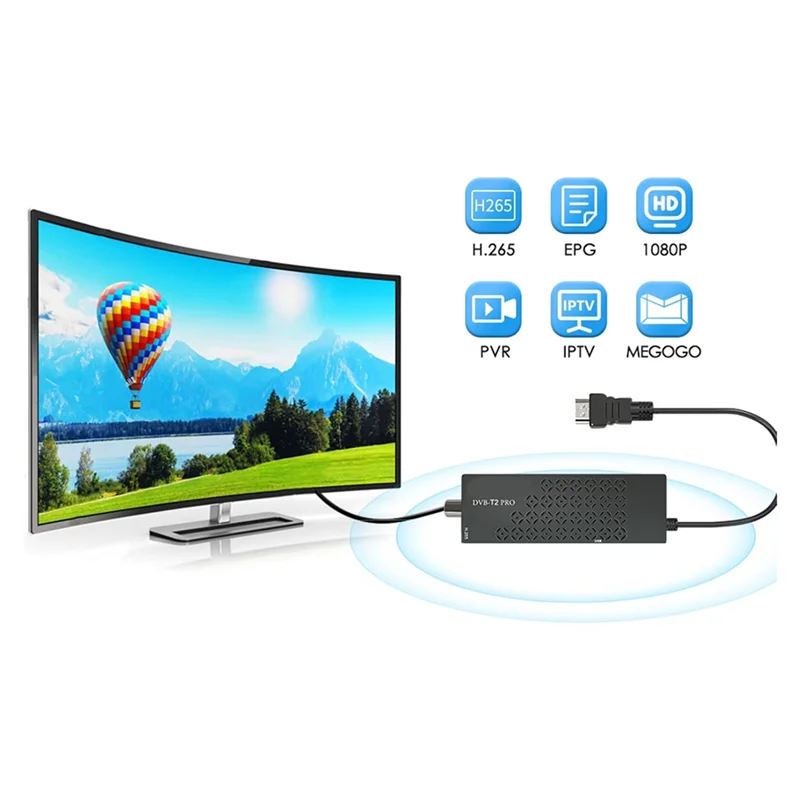 B04B-TDT HD-декодер TDT HD-совместимый тюнер DVB T2 H265 HD-декодер TDT HD Euroconnector Full HD 1080P для Wi-Fi EU PLUG