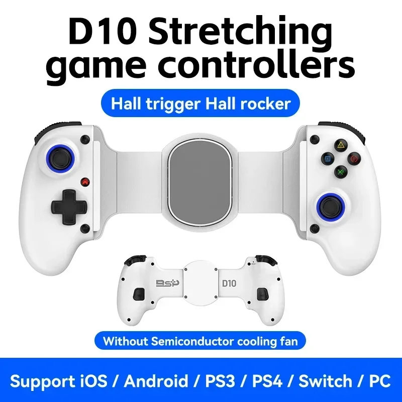 جديد BSP D10 D10S تمتد وحدة تحكم في ألعاب التبريد للتبديل/أندرويد/Apple IOS اللوحي/PS3/PS4 ForXBOX Gamepad Streaming