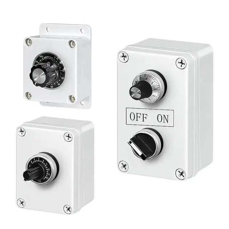 Bild 6: Potentiometer-Knopfschalter, 4,7 10 K, 500 K, wasserdicht, Frequenzumrichter, Geschwindigkeitskontrollbox, Stromsteuerung