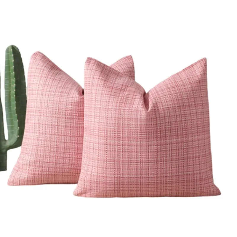 1/2 Uds 45x45cm fundas de almohada rosas impermeables para exteriores fundas de cojines resistentes al agua para tienda Patio jardín sofá