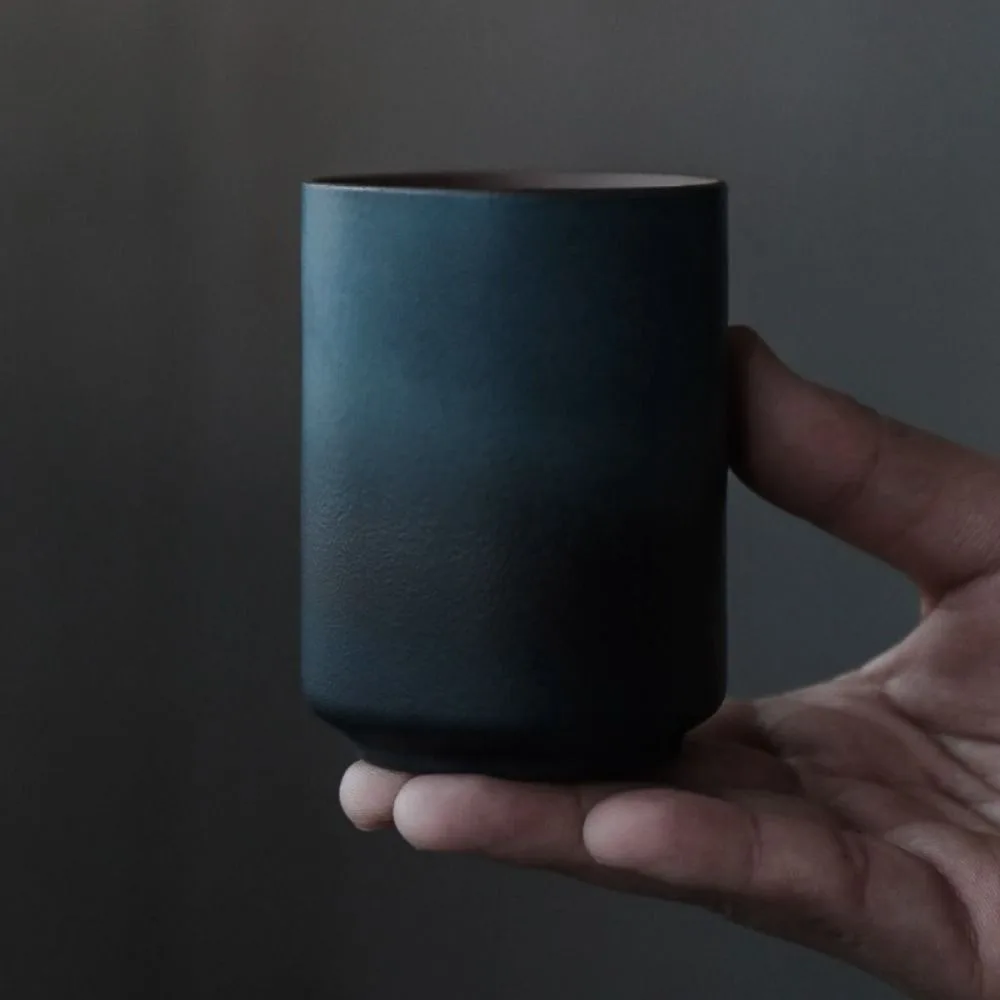 الخزف الحجري المنزلي كوب شاي ياباني متدرج اللون ريترو ماستر كوب 200 مللي كوب ماء مقاوم للحرارة غرفة الشاي #3