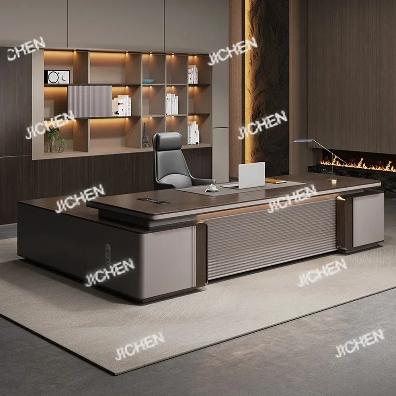 

ZQT Офисные столы для хранения ящиков L-образные деревянные роскошные офисные столы для конференций Рабочая станция Современная мебель Mesas De Escritorio