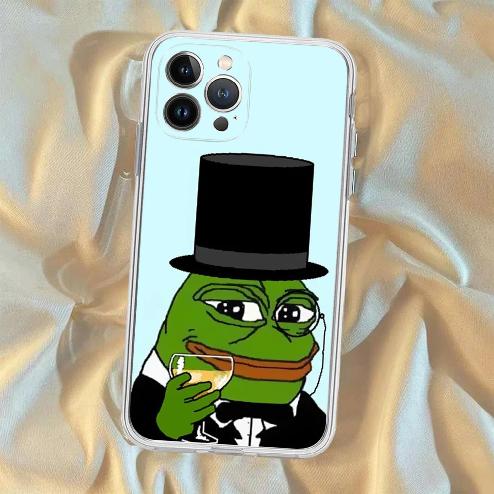 Sad Frog Pepe Phone Case Silicone Soft for iphone 15 14 13 12 11 Pro Mini XS MAX 8 7 6 Plus X XS XR Cover