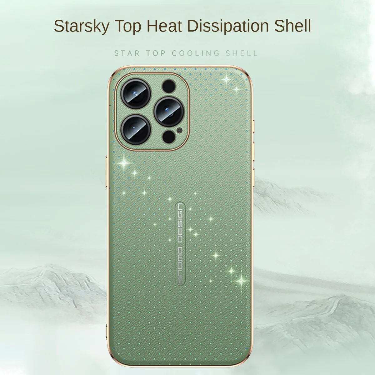 

Star Cooling for iPhone 15 Pro Case Advanced Sense New Lens Drop-Resistant Leather Silicone Soft Case for iPhone15 Pro Max