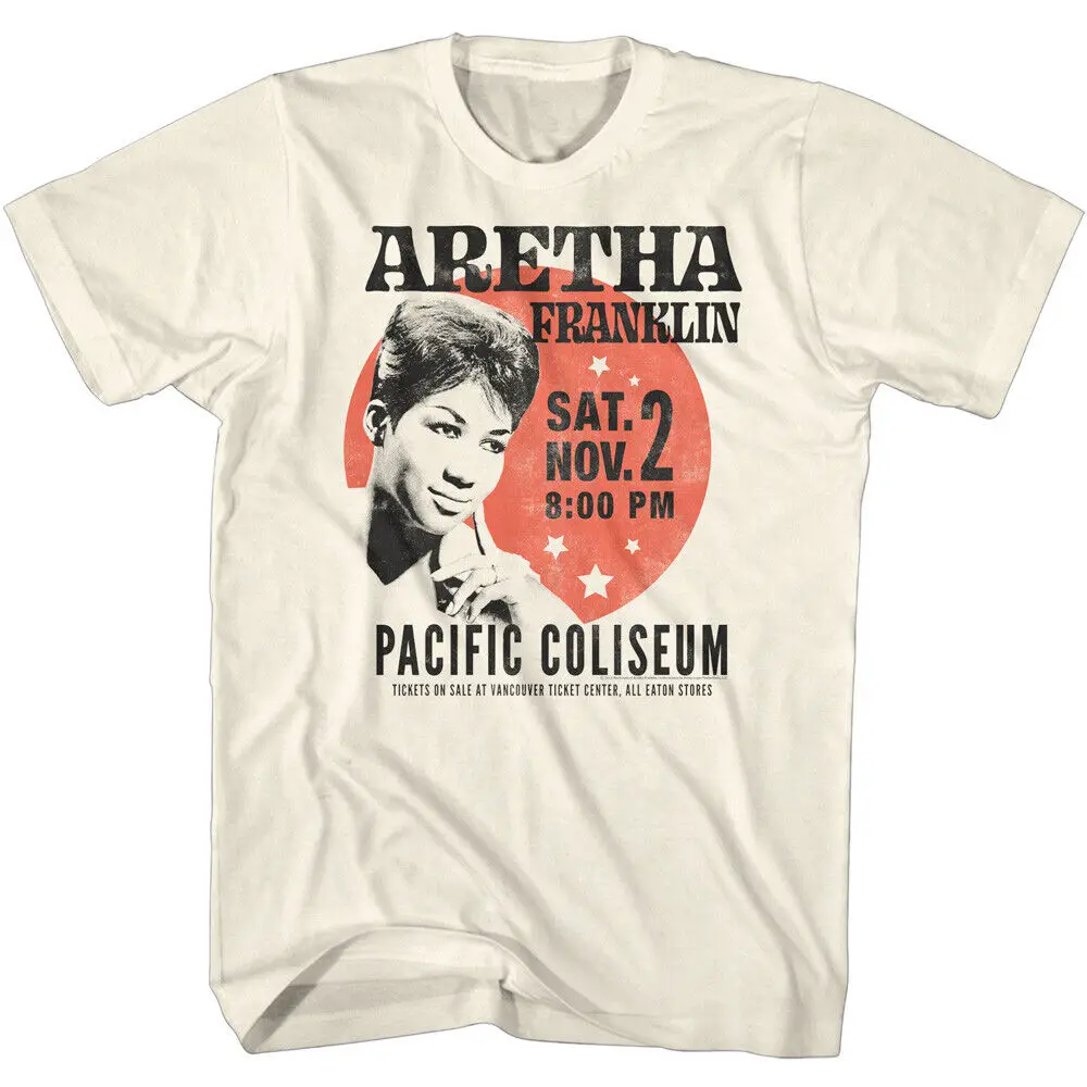 Aretha Franklin In Concert Pacific Coliseum Sat Nov 2 Men's T Shirt Music Merch