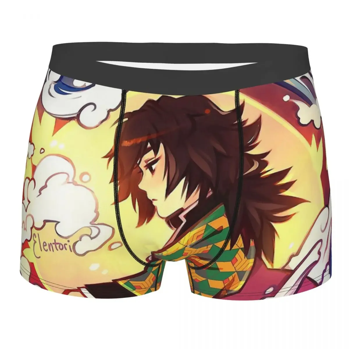 Demon Slayer Kimetsu no Yaiba Anime 3 Underpants Cotton Panties Man Underwear Print Shorts Boxer Briefs