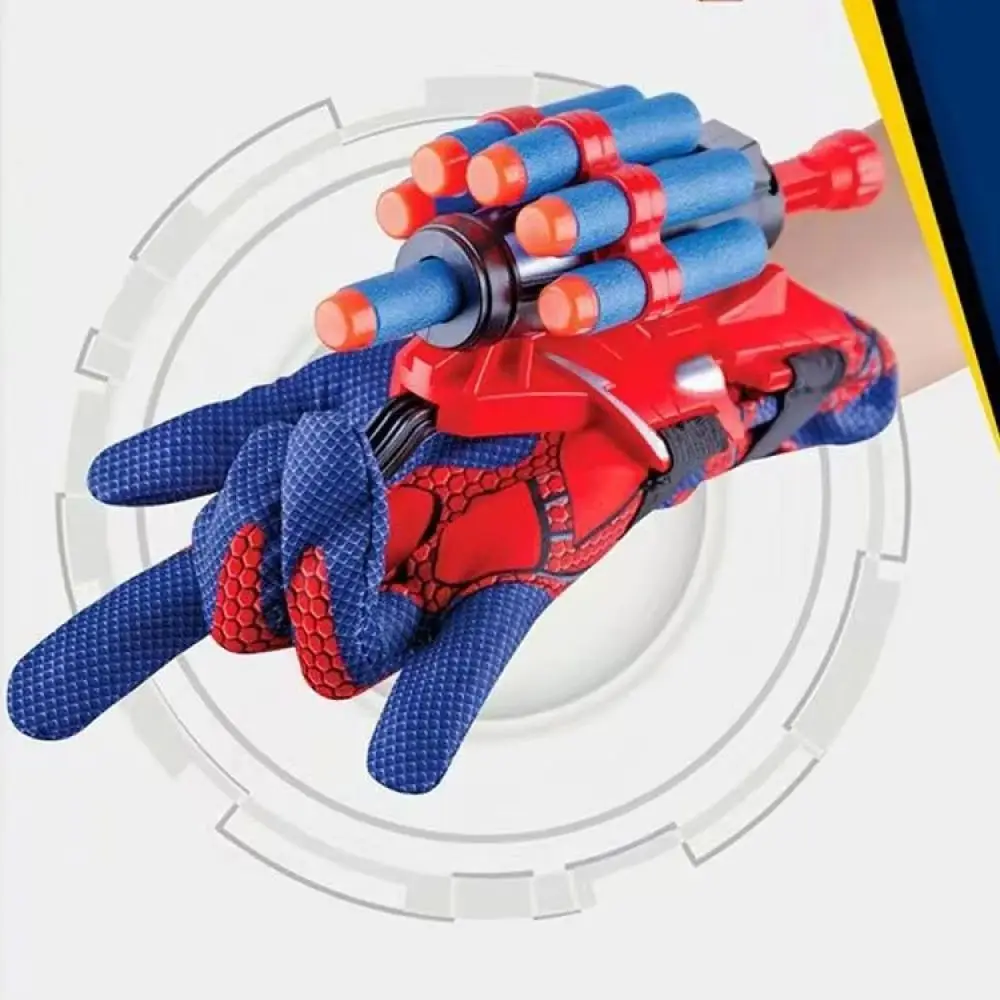 Anime Spider Web Figure Toy Kids Plastic Cosplay Glove Launcher Set Hero Launcher Wrist Toy Set Funny Toys Boy Children's Gift