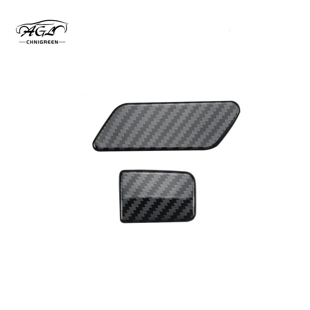 2pcs ABS Carbon Fiber Color Glove Box Handle Cover Trim for Toyota Hilux Revo Rocco Conquest 2015-2020