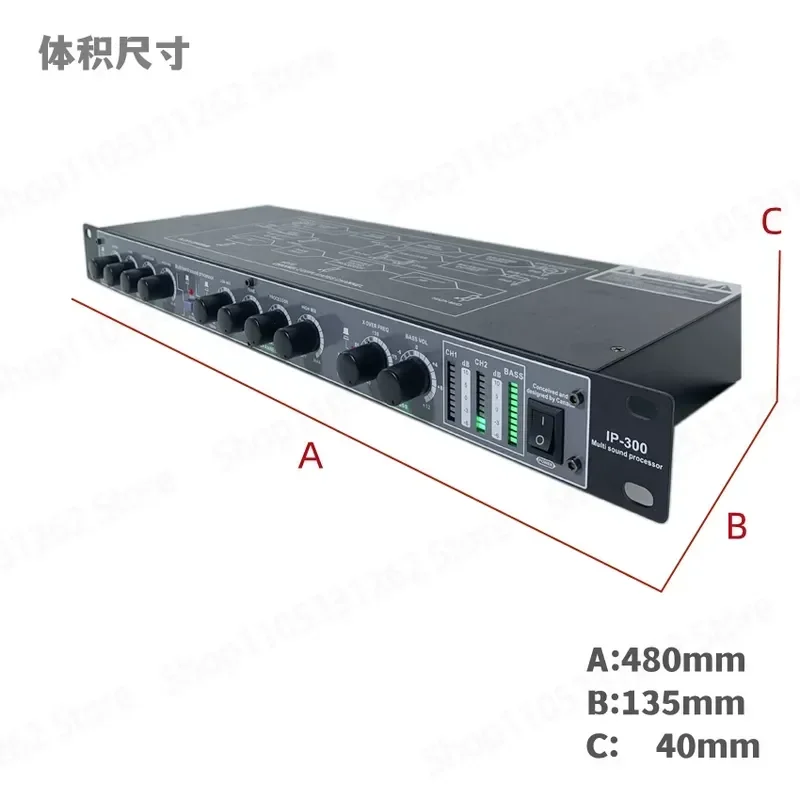 Multi Function Super Tweeter Super Subwoofer Audio Effect Exciter Equalizer Tone Controller IP300