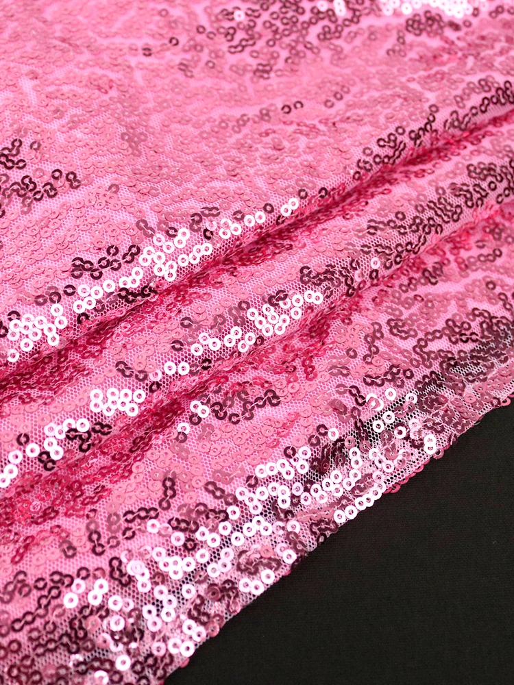 Robe à paillettes roses pour femmes élégantes, grande taille, volants en fibre, longue courbe, cocktail, Noël, soirée, événement, quelque soit 4XL