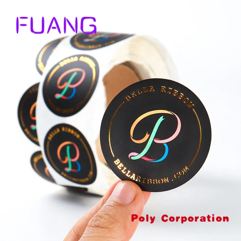 

Custom Personalized product private custom round stickers paper vinyl adhesive waterproof sticker label printing logo sticker r