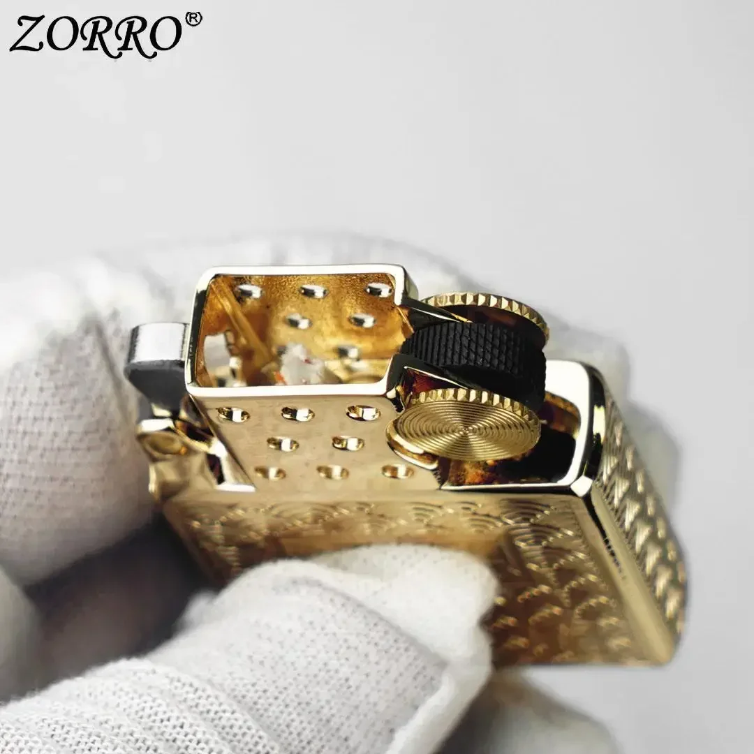 زورو حقيقية Z902 خزان داخلي الكيروسين أخف الإبداعية ضابط الجيل الثاني حركة عالمية ولاعة الكيروسين بالجملة