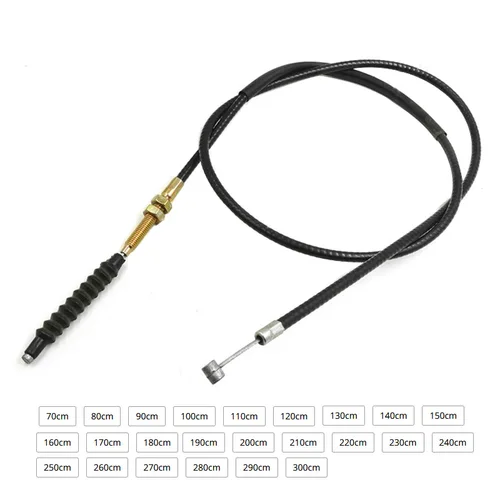 Cable de embrague de motocicleta de longitud de 70cm a 300cm para 50cc 70cc 90cc 110cc 125cc 150cc 200cc 250cc Dirt Pit Bike ATV