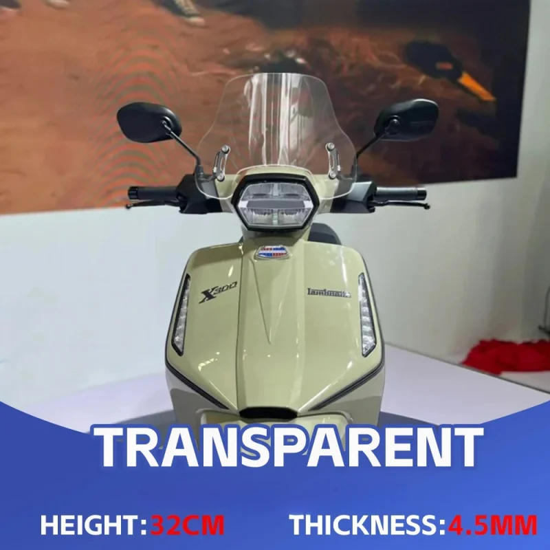 لوحة جانبية منحرف للرياح للزجاج الأمامي للدراجات النارية لـ LAMBRETTA X300 X300 SR X250 X200 2024 2025 ملحقات سكوتر