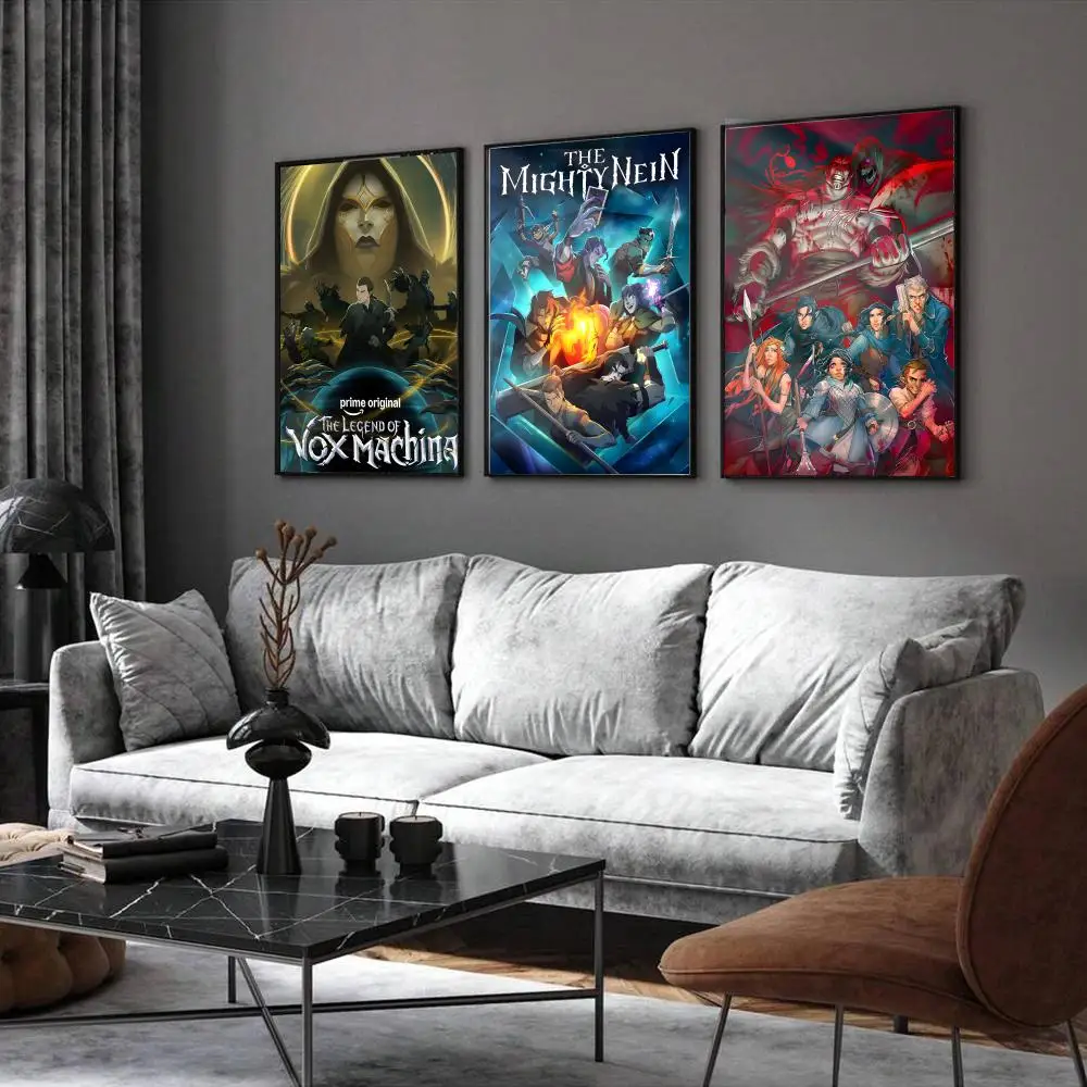 Tv The L-Legend of Vox Machina Poster Home Living Bed Room Bar Hallway Sticky Wall Printing Waterproof Aesthetic Decor